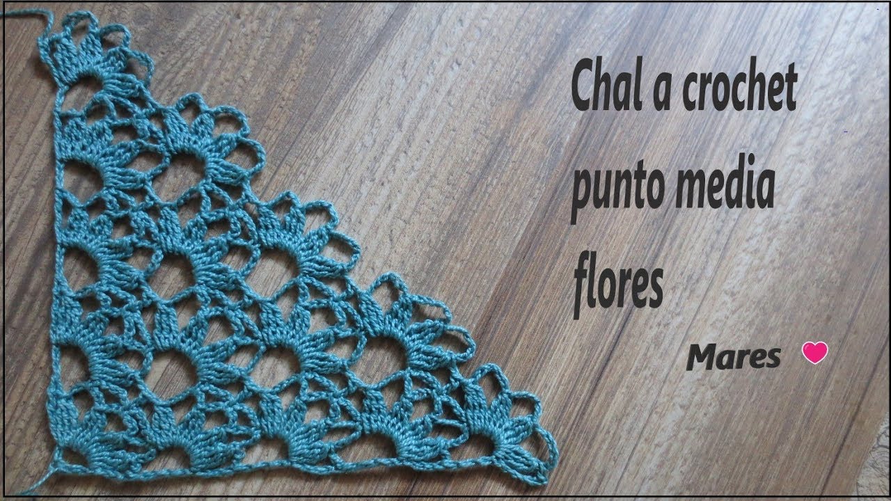 Chal de flores a crochet - tutorial