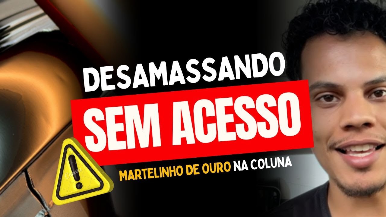 COMO REMOVER AMASSADO DE CHUVA DE GRANIZO NA COLUNA DE TETO NO MARTELINHO DE OURO