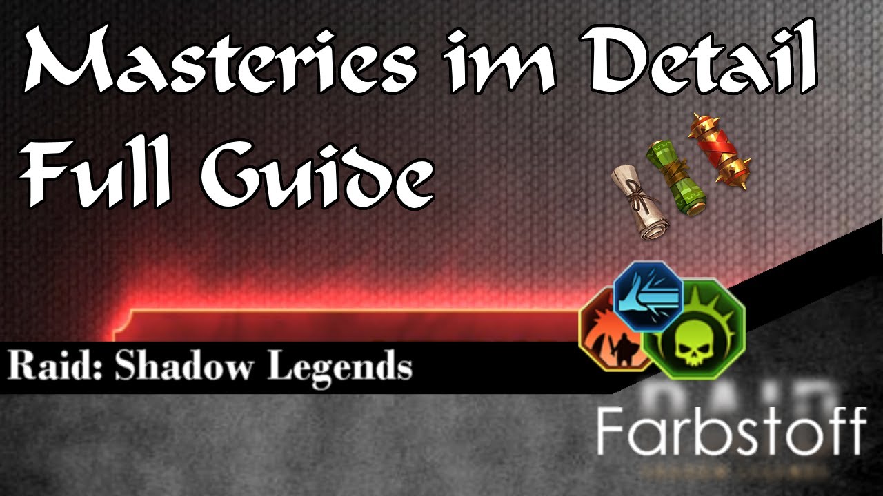 Raid: Shadow Legends - Masteries im Detail - Full Guide