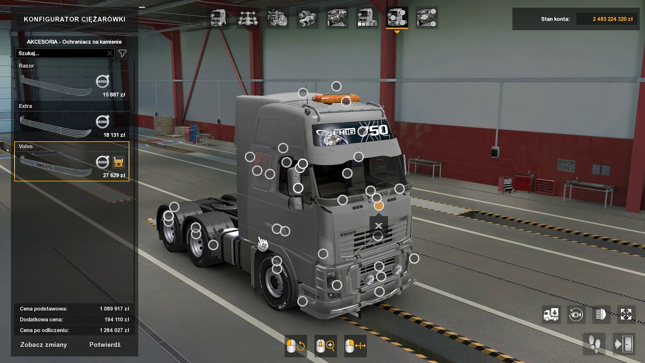 Euro Truck Simulator 2 #11 Volvo tuning pack prezentacja cz.2