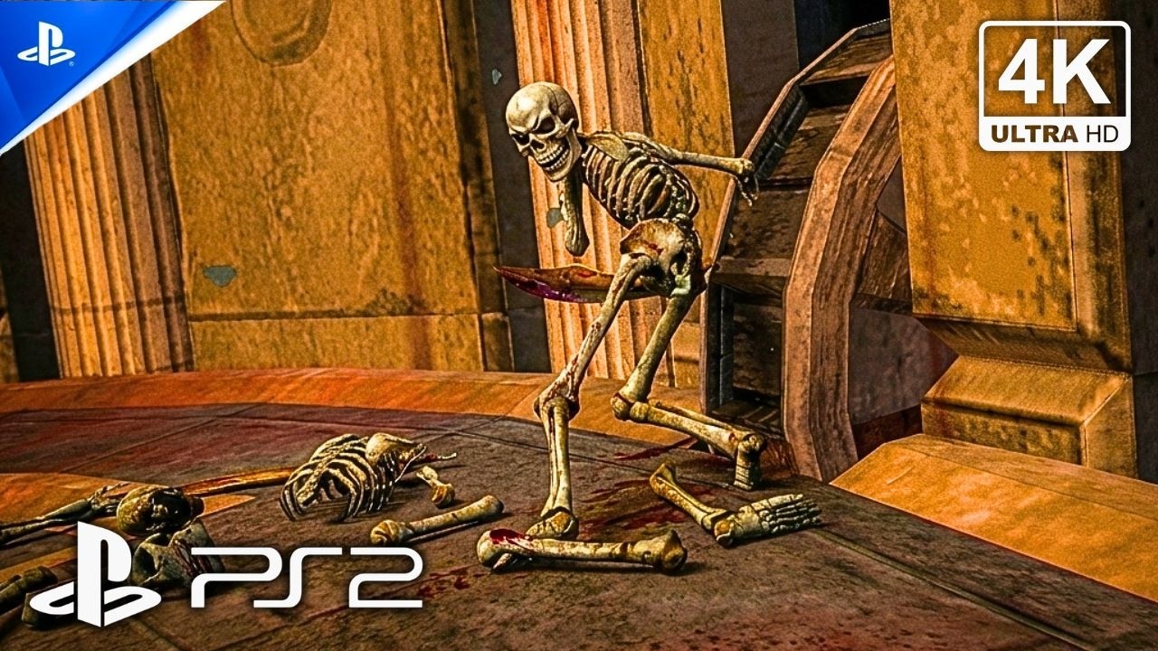 God of War 2 (4K 60FPS) The Skeleton Saboteurs of the Temple | Realistic ULTRA GRAPHICS