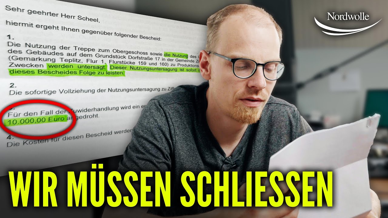 Neuer Behördenbrief - Wir müssen JETZT SCHLIESSEN!