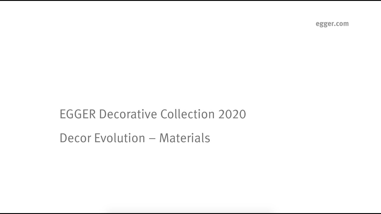 EGGER Decor Evolution - Materials