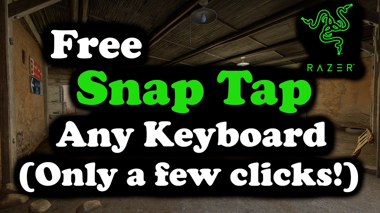 How to Add Razer SNAP TAP to ANY Keyboard FREE!!