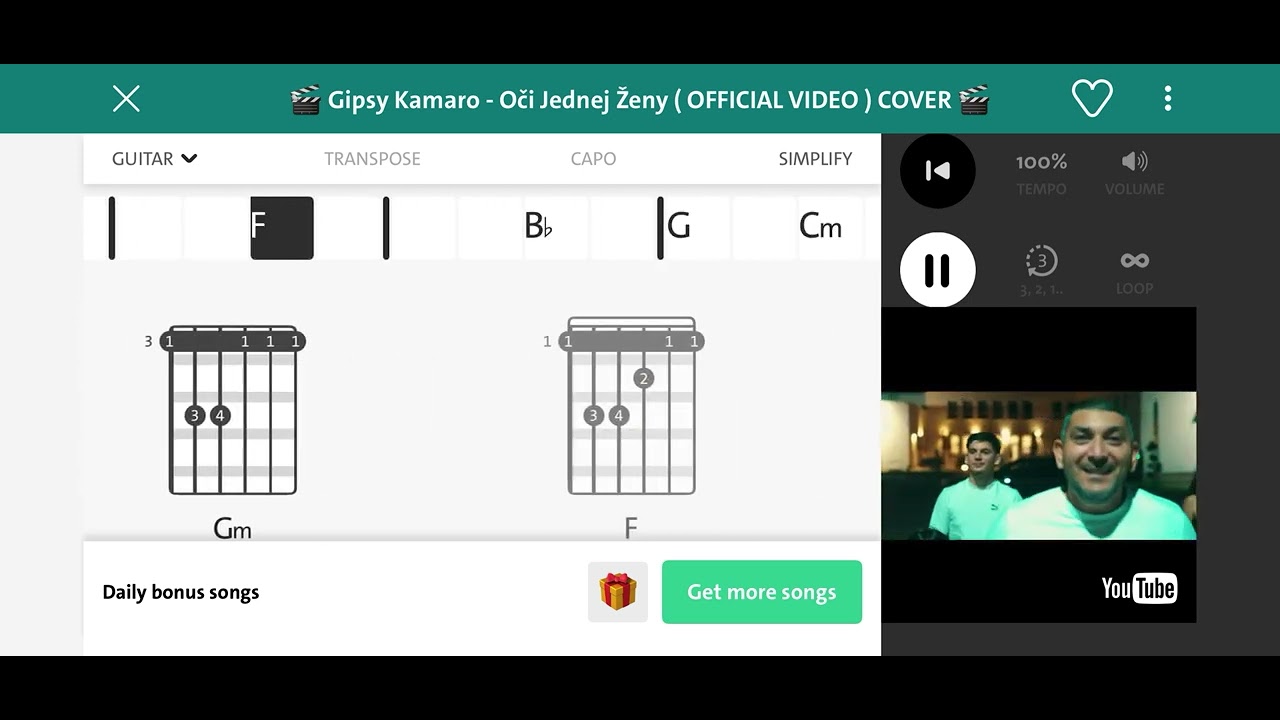 Gipsy Kamaro - Oči Jednej Zeny cover akordy