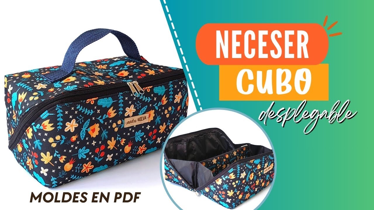 Neceser cubo desplegable