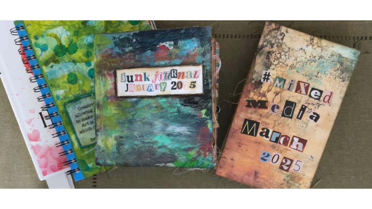 Some of the things I made in 2025 - #papercrafts #mixedmedia #art 