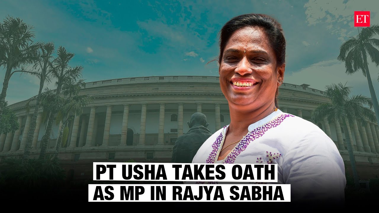Payyoli Express PT Usha takes oath as MP in Rajya Sabha