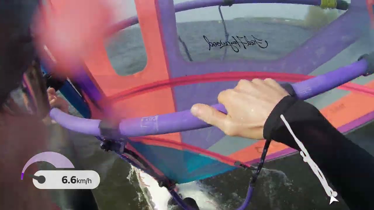 Windsurfing a 1989 Neilpryde RAF Speed 6.4m2 & a Copello 275 Extreme Slalom on a Sunny and windy day
