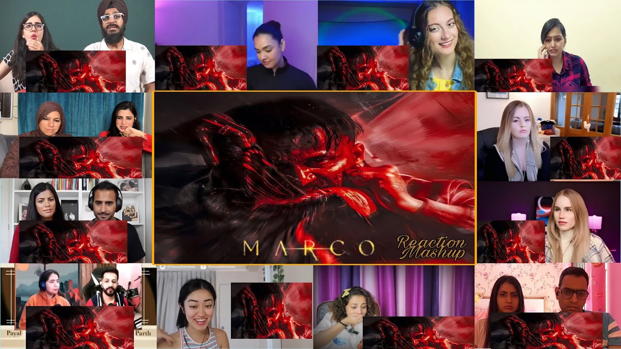 MARCO INTRO SCENE REACTION MASHUP | Unni Mukundan | Shareef Muhammad | marco movie reaction