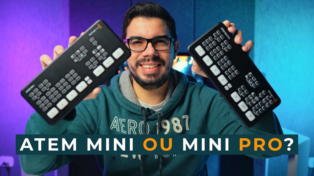 Qual ATEM MINI comprar ? MINI ou PRO ? Workflow com as duas na pratica REVIEW Fernando Cesar