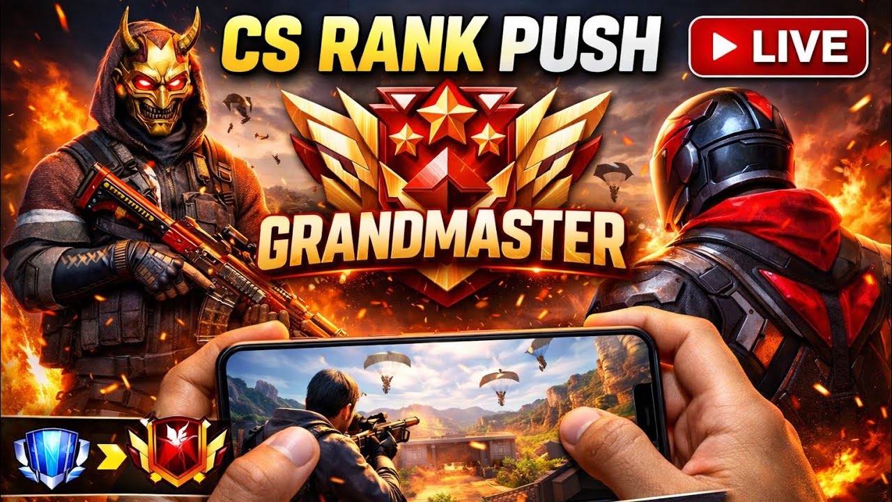 FF MAX LIVE 🔴 Grandmaster Rank Push on Phone!