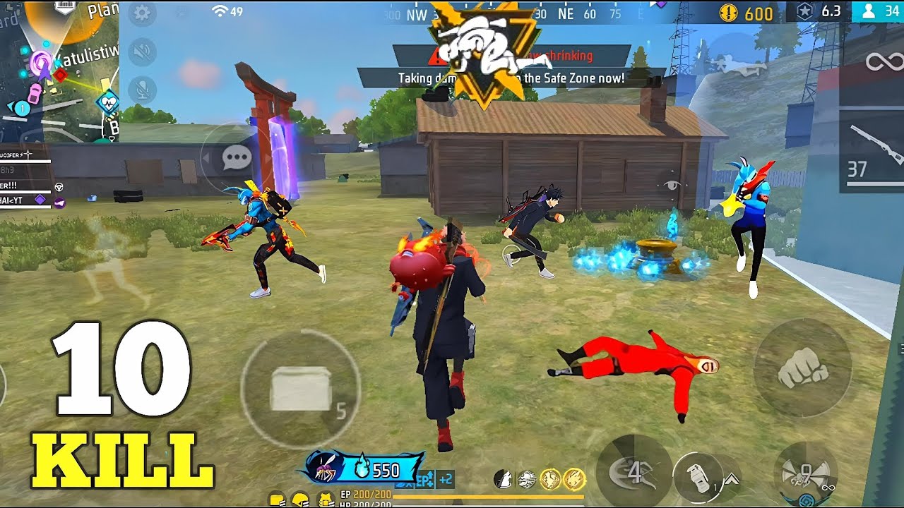 99% Headshot Rate⚡ Best Squad 10 KILL 💪 Full Mobile Gameplay !