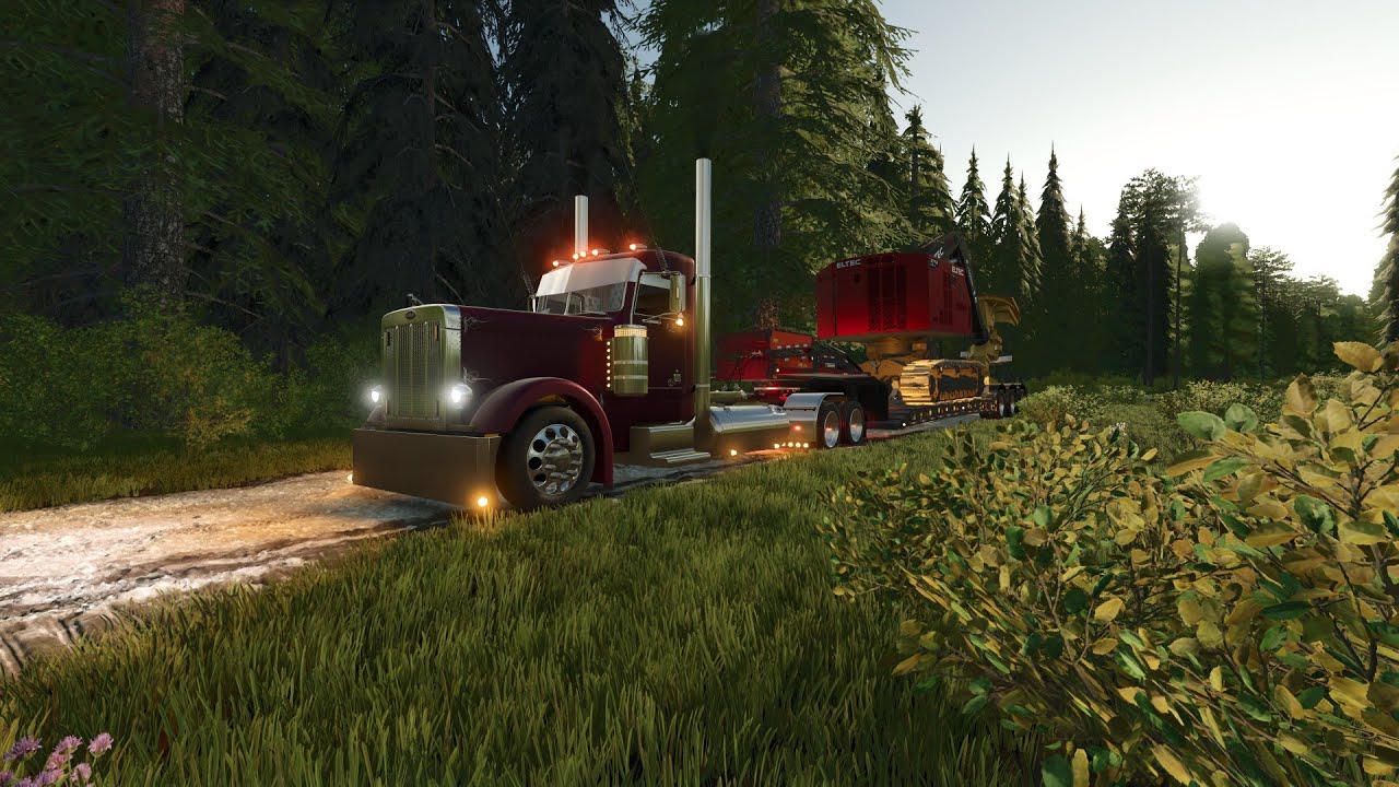 Heavy Haul Across Logging Roads | Stretched Peterbilt 389 (FS25)