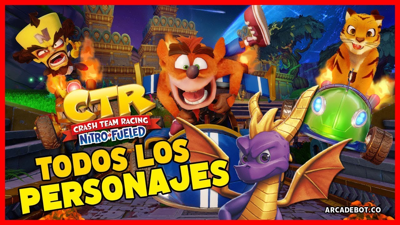 🏁 CRASH TEAM RACING NITRO FUELED TODOS LOS PERSONAJES
