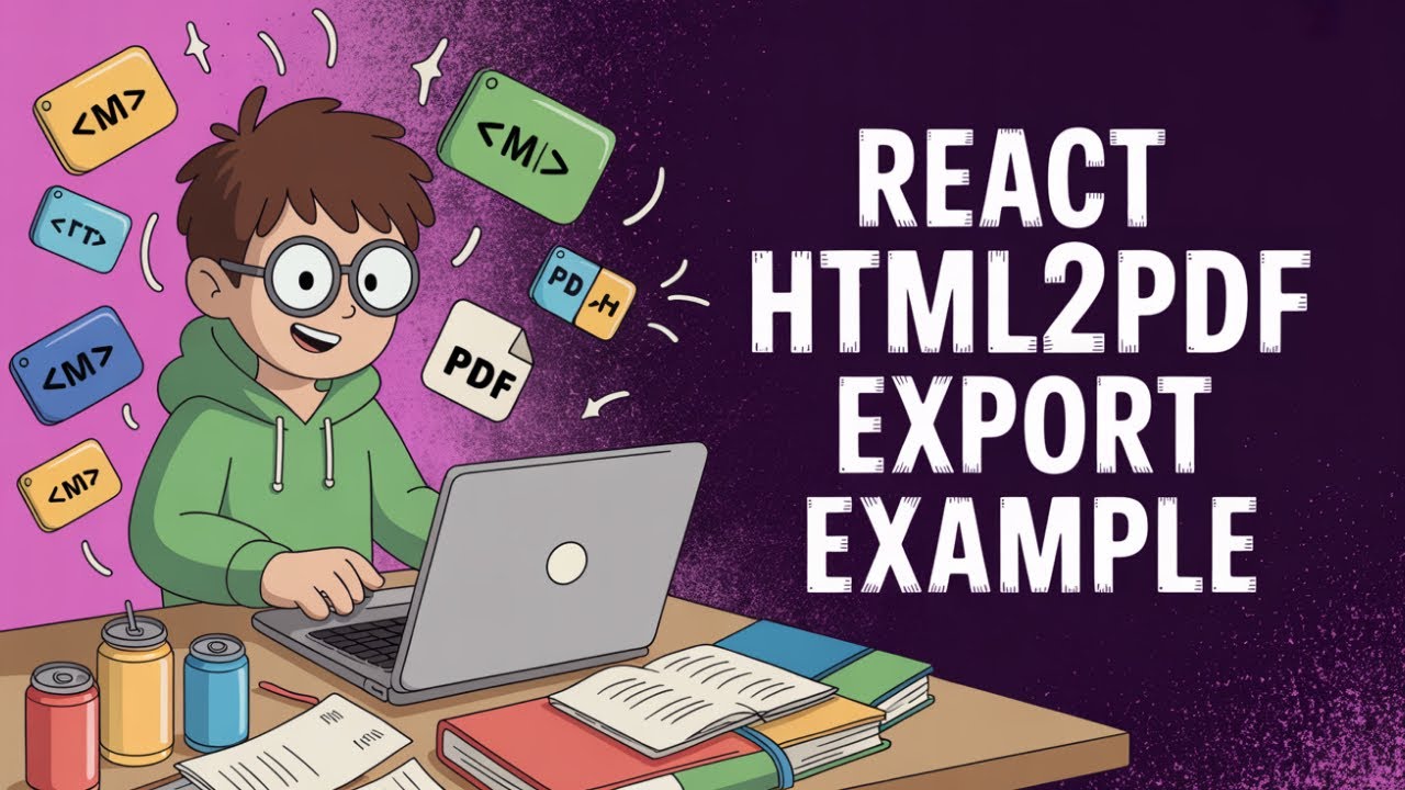 React.js HTML2PDF.js Project to Convert Dynamic Raw HTML Or File to PDF Document and Print it in JS