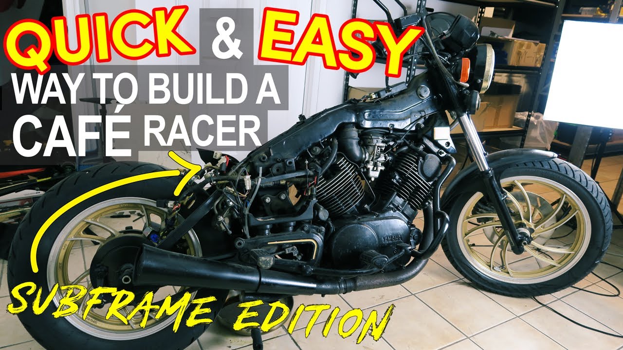 Как заменить ПОДРАМУ Yamaha Virago для сборки Café Racer?