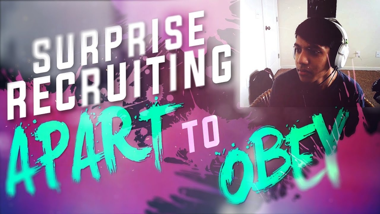 SURPRISE Recruiting #ObeyRC Winner: Apart ft. Divinity!