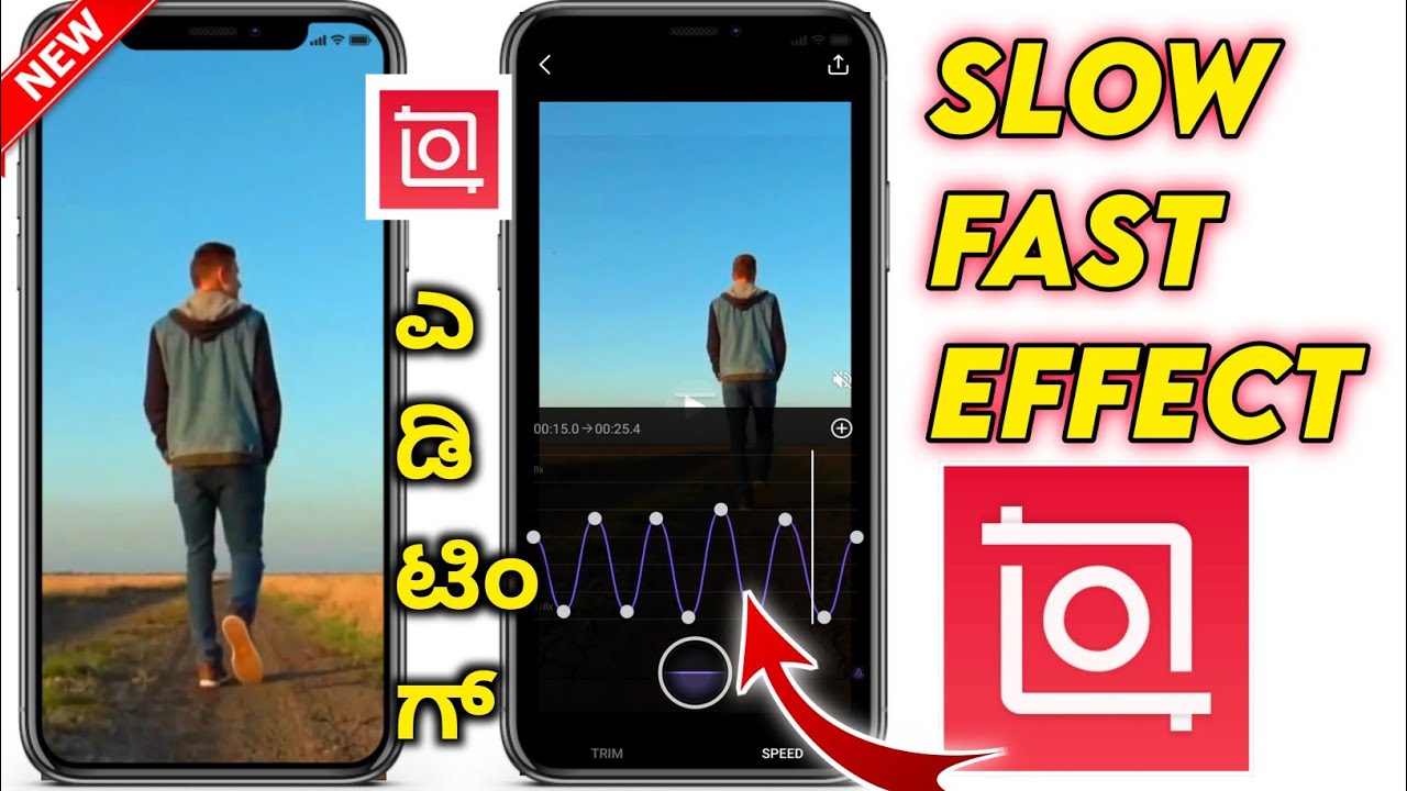 slow fast motion video editor inshot kannada 2021 | inshot video editing tutorial in kannada