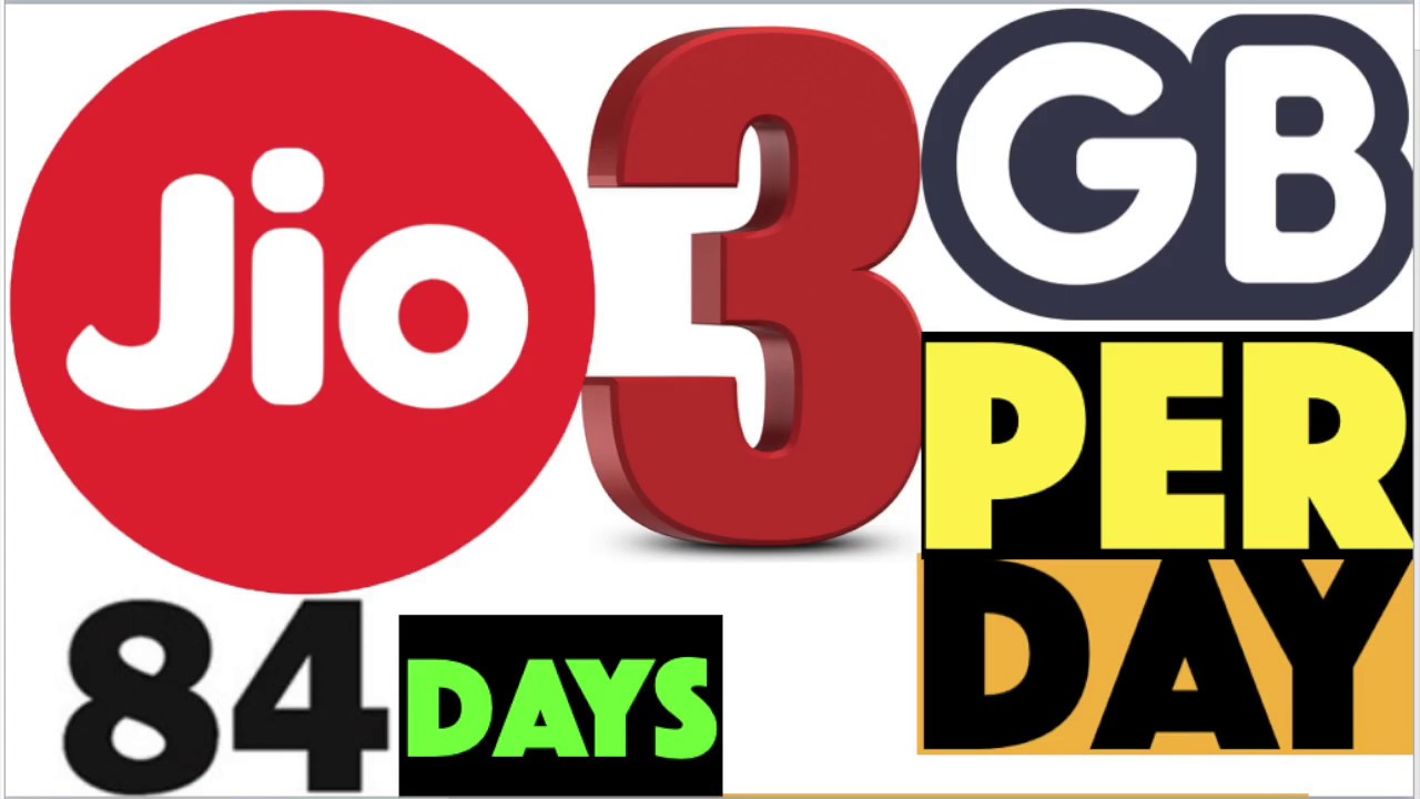 Jio Launches 3 GB Per Day Plan | 3GB Daily High-Speed Data for 84 Days | Rs. 999 Prepaid Plan |