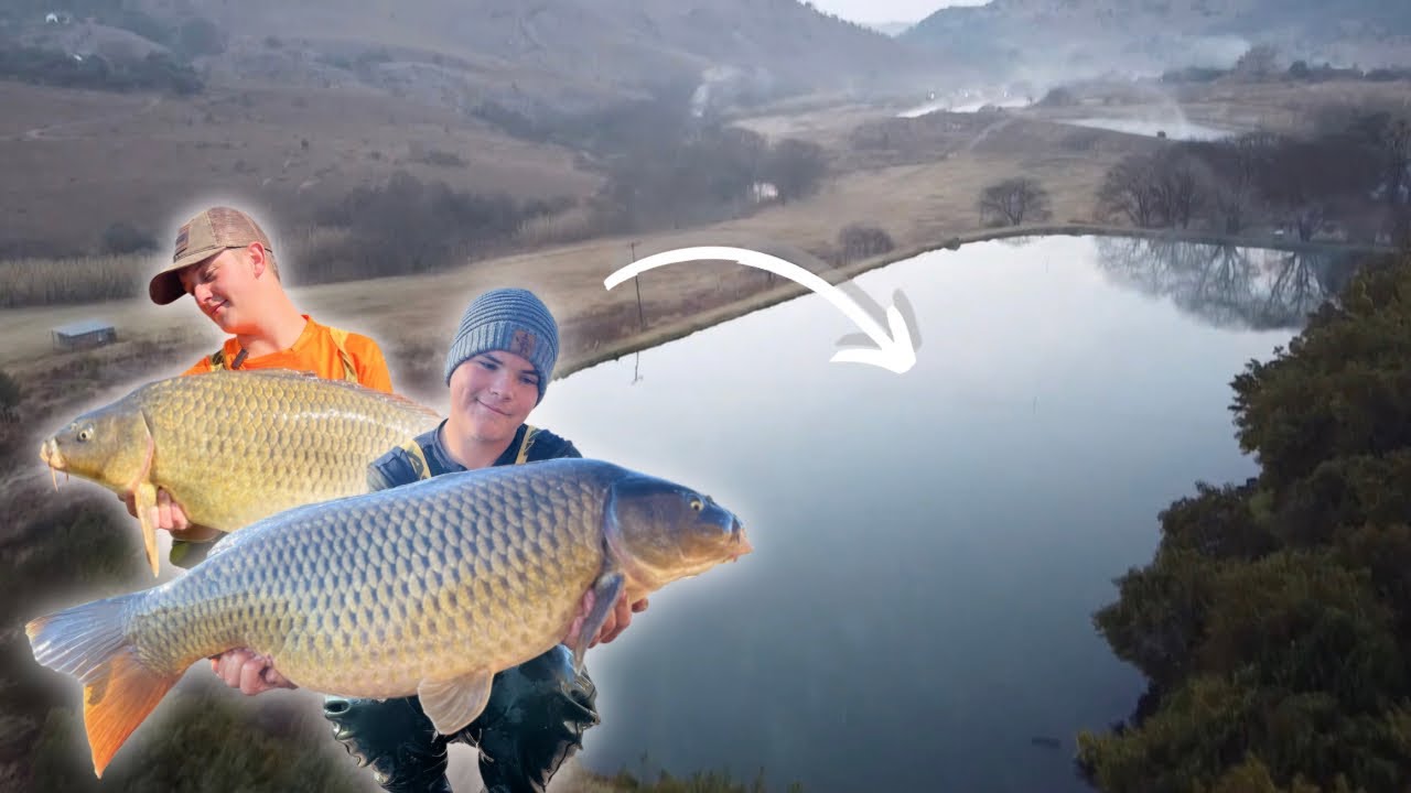 CARP FISHING SOUTH AFRICA | Washing Line Method | Bergsig Trout Farm