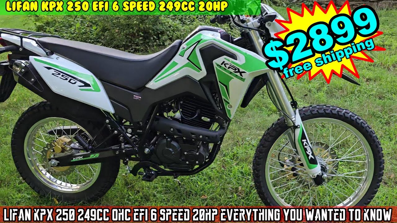 Lifan KPX 250 | 249 куб. см | EFI | 6-ступенчатая коробка передач | Верхний распредвал | 20 л.с. ...