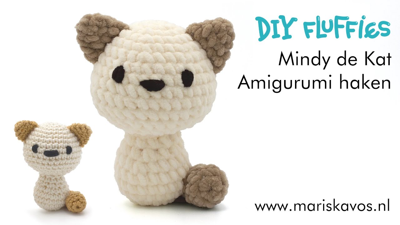 Mindy de Kat haakpatroon - gratis Amigurumi knuffel leren haken - Nederlands