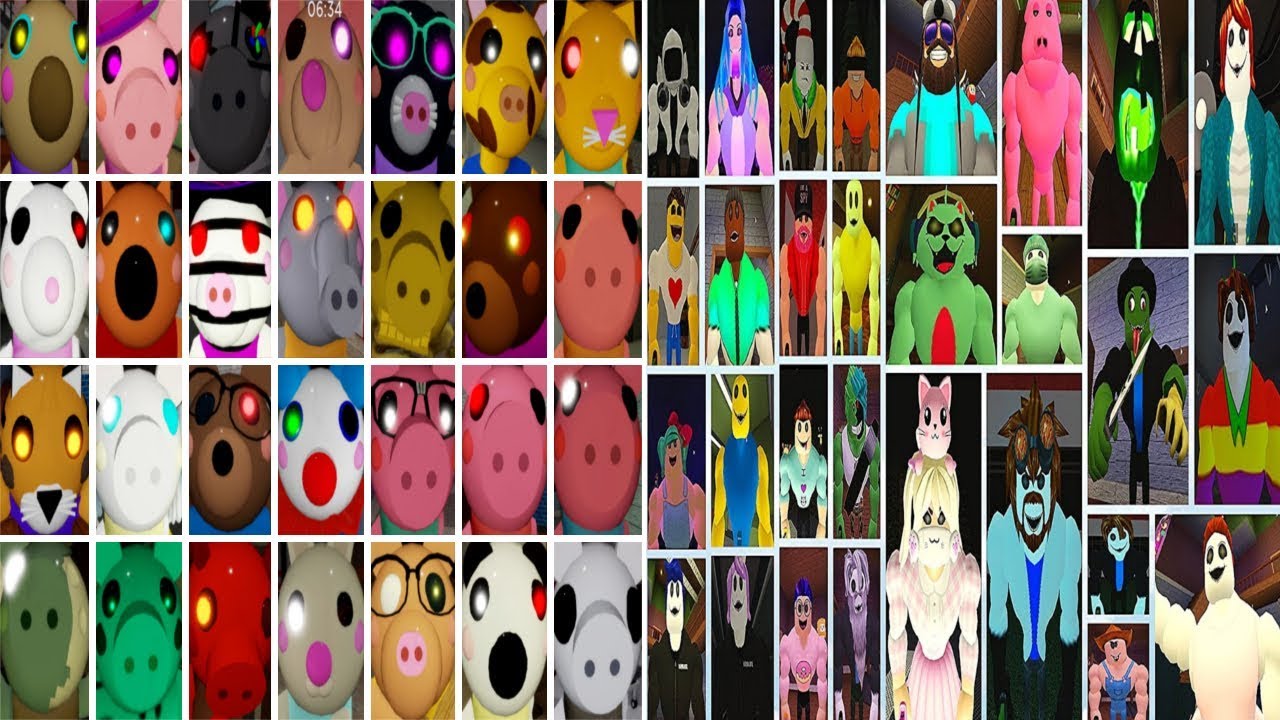 ROBLOX PIGGY VS BAKON ALL JUMPSCARES