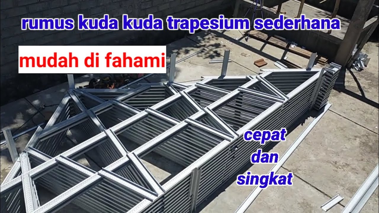 Rumus kuda kuda trapesium bajaringan