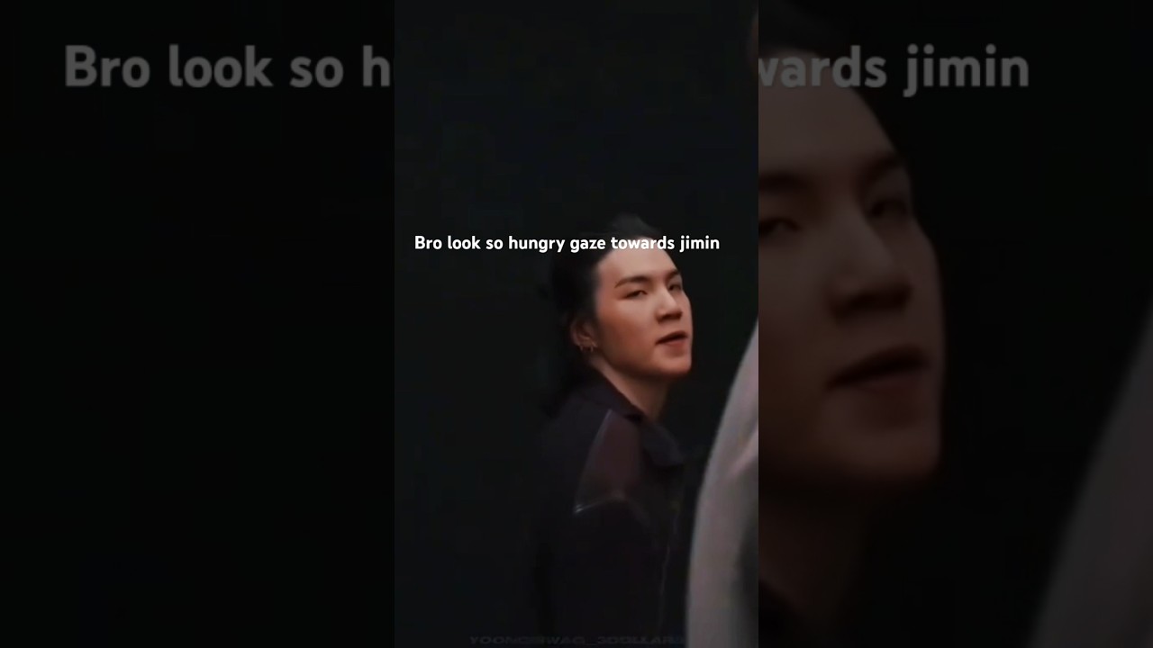 Yoongi's gaze👀 #shorts #ytshorts #ablatrosyoonmin#yoonmin #jimin #minyoongi