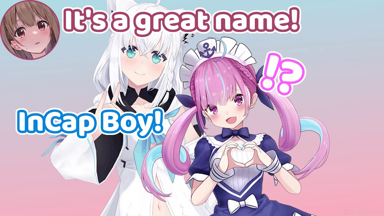 Fubuki tried to find a name for Aqua 【Hololive】