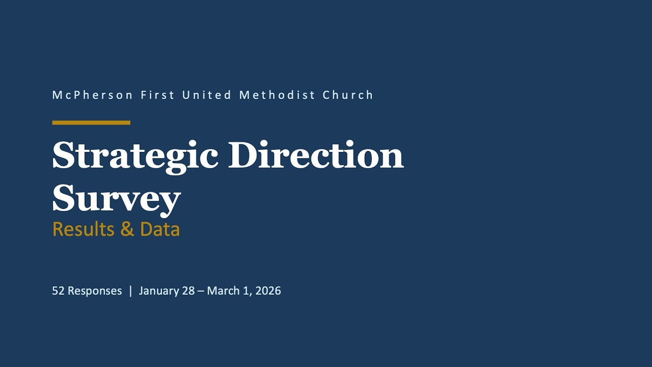 Strategic Direction Survey Results 2026 | McPherson First United Methodist Church