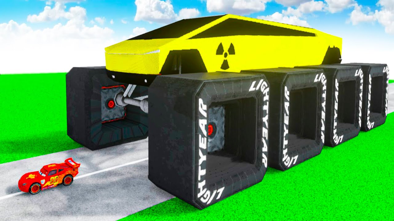 Tesla Cybertruck Transforming to GIANT NUCLEAR BTR Tesla Cybertruck in Teardown!
