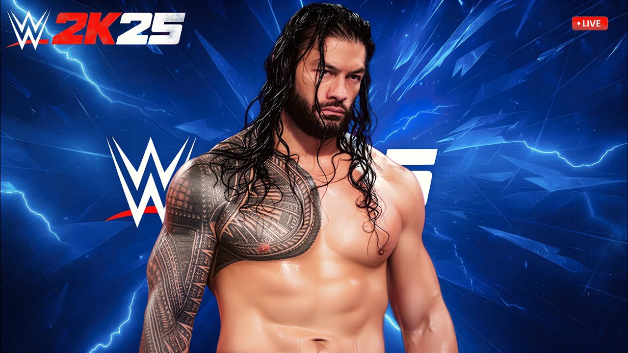 WWE 2K25 LIVE 🔥 Roman Reigns vs Brock Lesnar | Extreme Match 💥#wwe2k25 #live