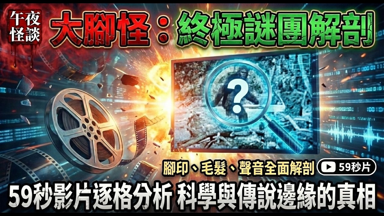 【訓住教聽 】那段 59 秒影片是真是假？揭秘大腳怪傳說：是未知生物還是世紀騙局？