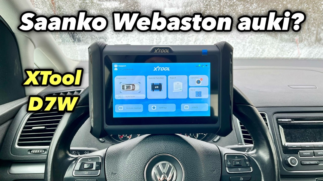 WEBASTO MENI LUKKOON!😢 Löytyykö se XTool D7W OBD lukijalla?