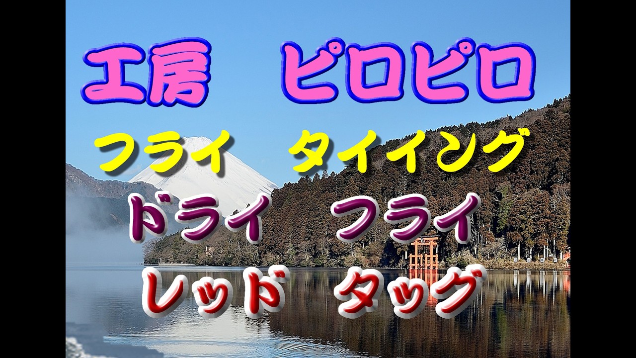 レッドタッグは,古典的なフライです。真夏の渓流に効果的です。一回り大きな魚が釣れます。迷った時に、いつも試します。