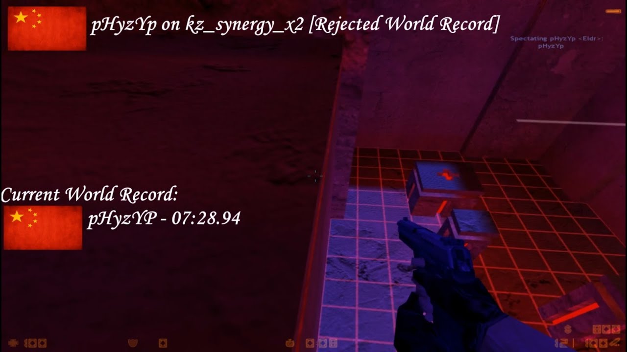 pHyzYp on kz_synergy_x2 05:52.15 [Rejected World Record]