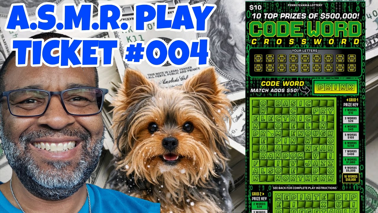 A.S.M.R. PLAY | Codeword Crossword | PA LOTTERY SCRATCH OFF TICKETS #scratchers #asmrsounds 
