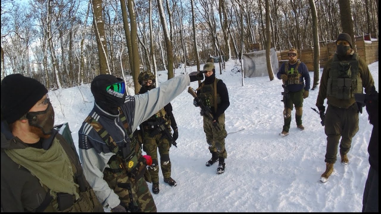 Plastikowy AEG i gazowa Pompka przy Forcie VI z ekipą Damian Defense PMC - ASG Poznań