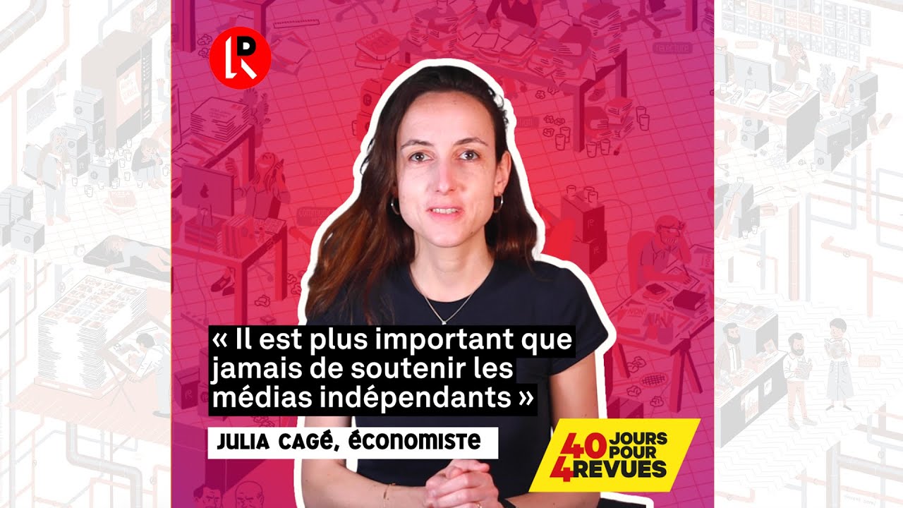 Julia Cagé soutient La Revue Dessinée