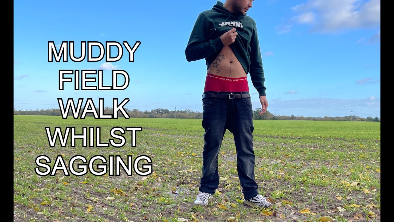 Muddy Field Yeezy Sagging Walk