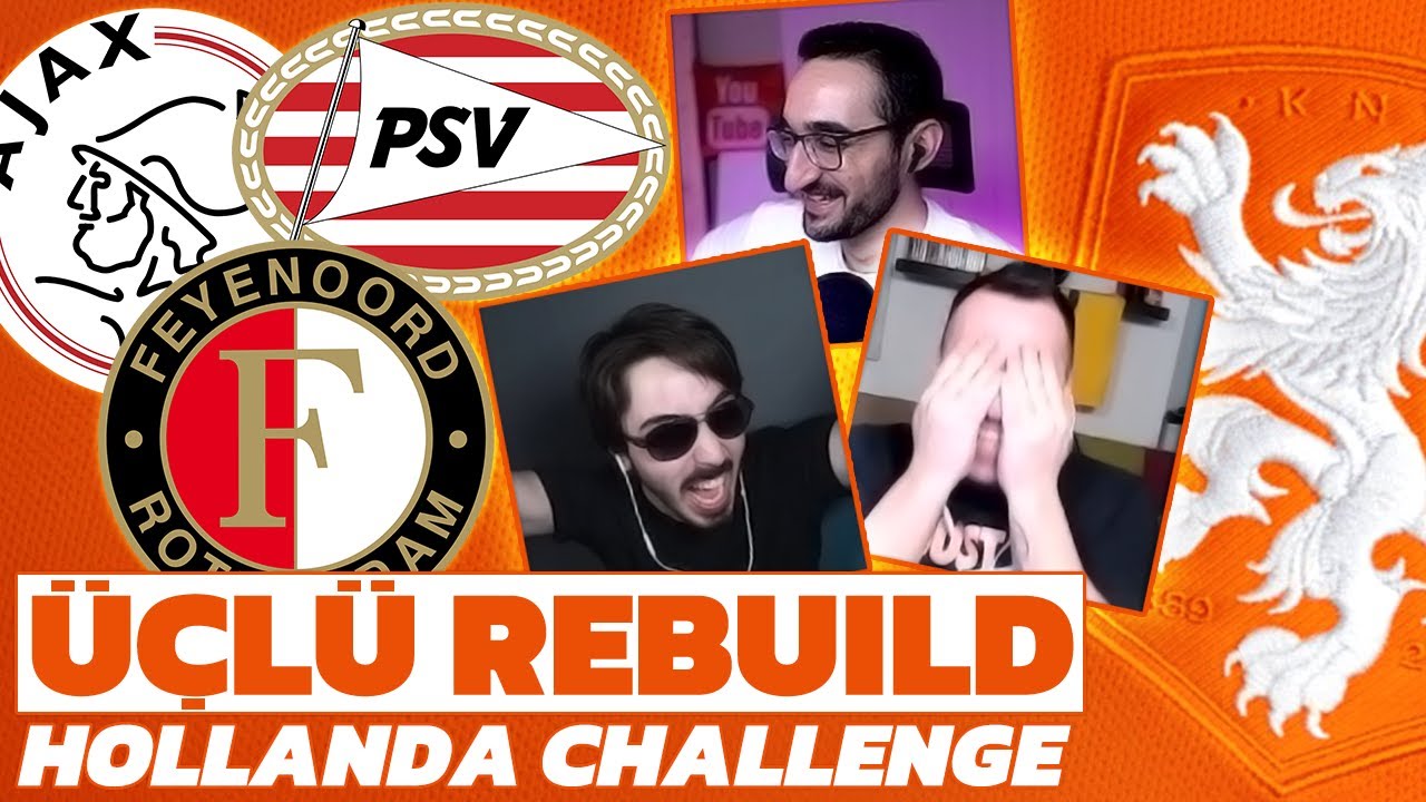 AJAX PSV FEYENOORD HOLLANDA ÜÇLÜ REBUILD CHALLENGE // FIFA 21 KARİYER MODU