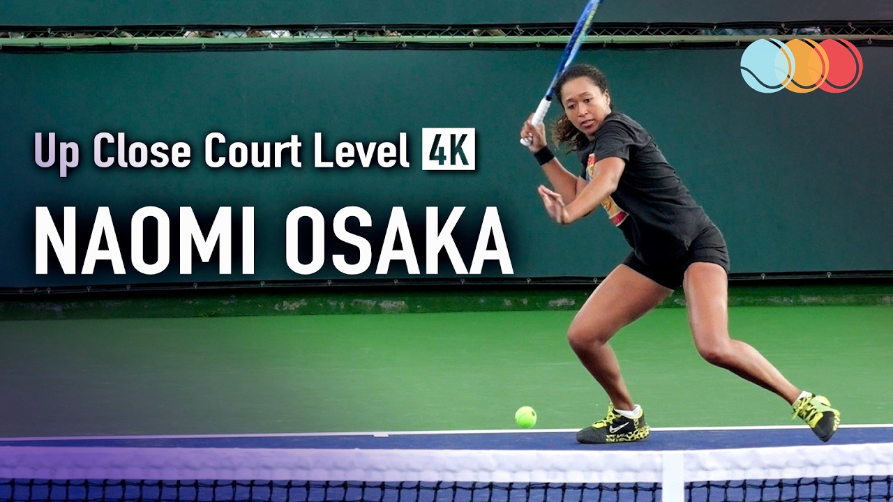 Naomi osaka | Up Close Court Level Practice [2026 IW]