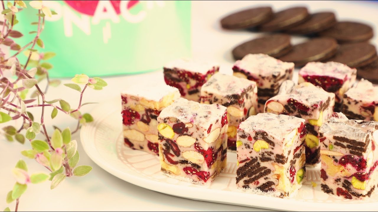 Easy Chewy Oreo Snowflake Crisp (Nougat) with Marshmallow | 奧利奧雪花酥 (牛軋糖) | Oreo nougat avec guimauve