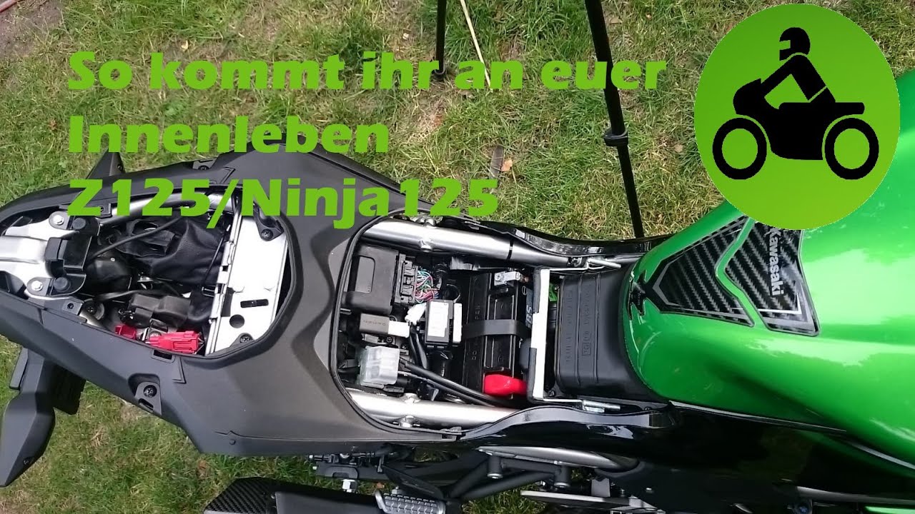 Kawasaki Z125 Ninja125 einbau Ladeampel so gehts....