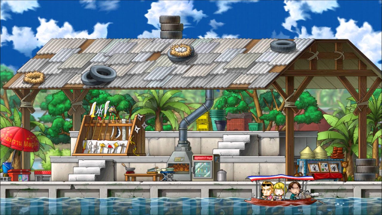[MapleStory BGM] Floating Market: Thai Town