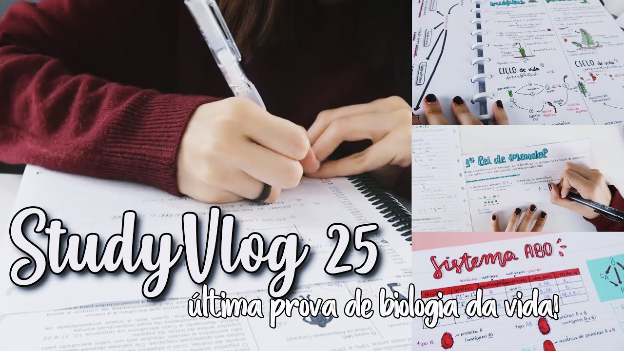 StudyVlog 25 | estudando pra última prova de biologia! | Ana’s Studies