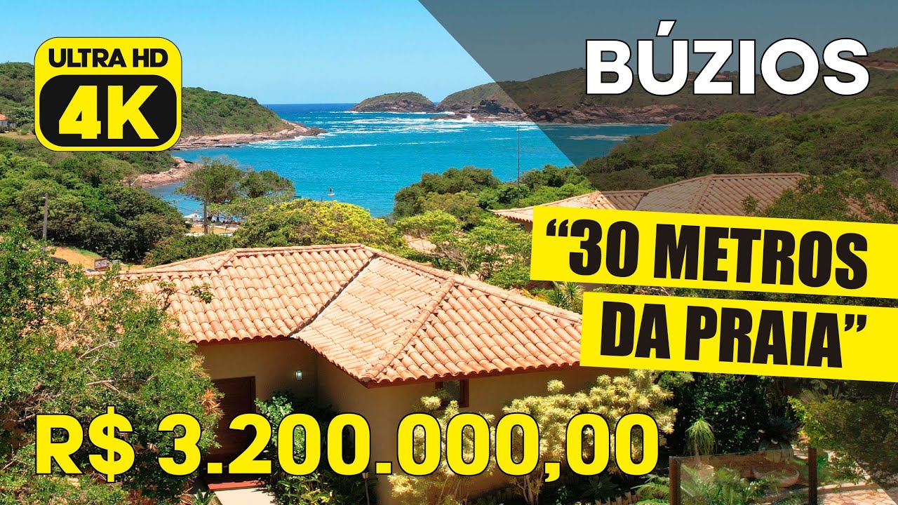 QUAAAASE PÉ NA AREIA EM UMA DAS PRAIAS MAIS CHARMOSAS DE BÚZIOS! LINDA CASA! EXCLUSIVO CONDOMÍNIO!