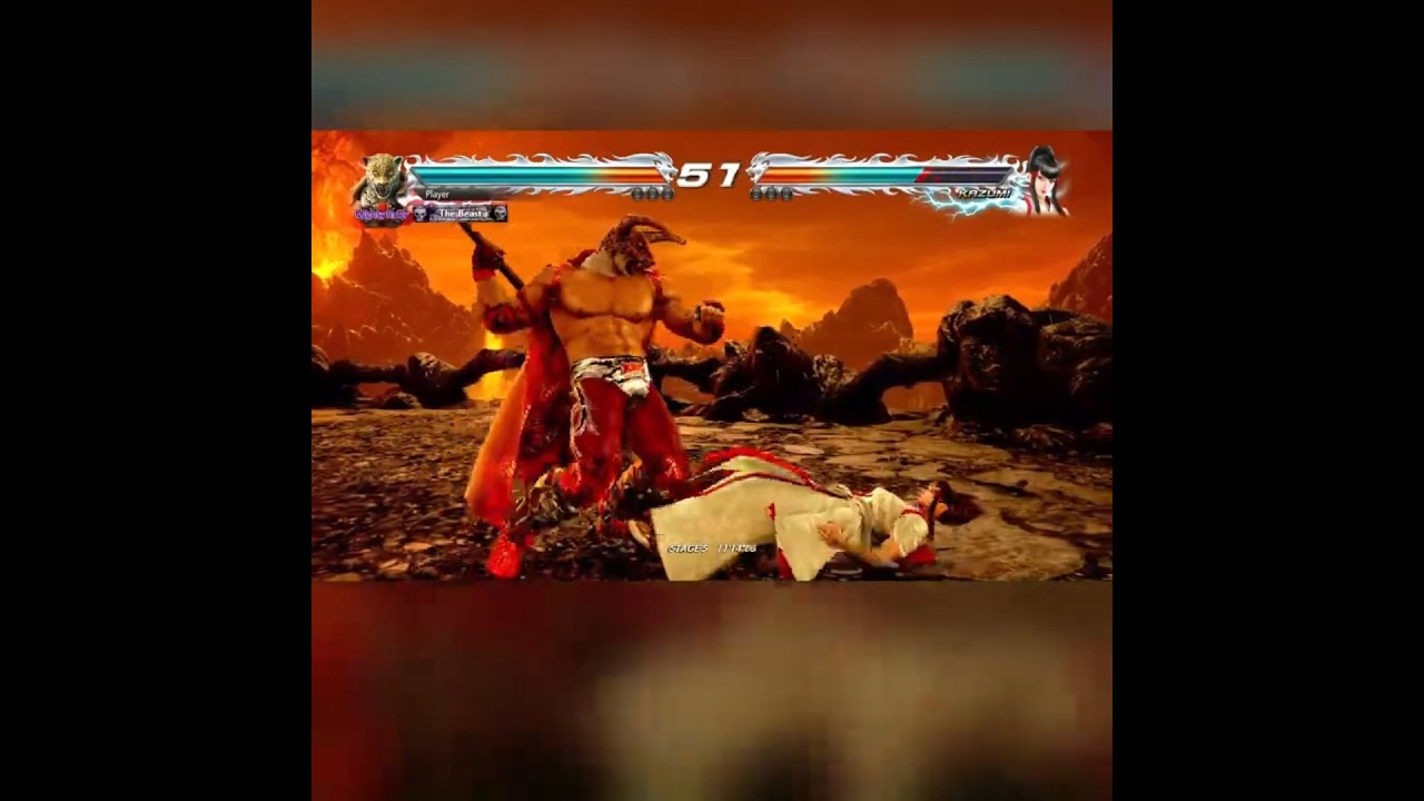 Безумный Кинг против Казуми | Tekken 7 Arcade Super Hard R1